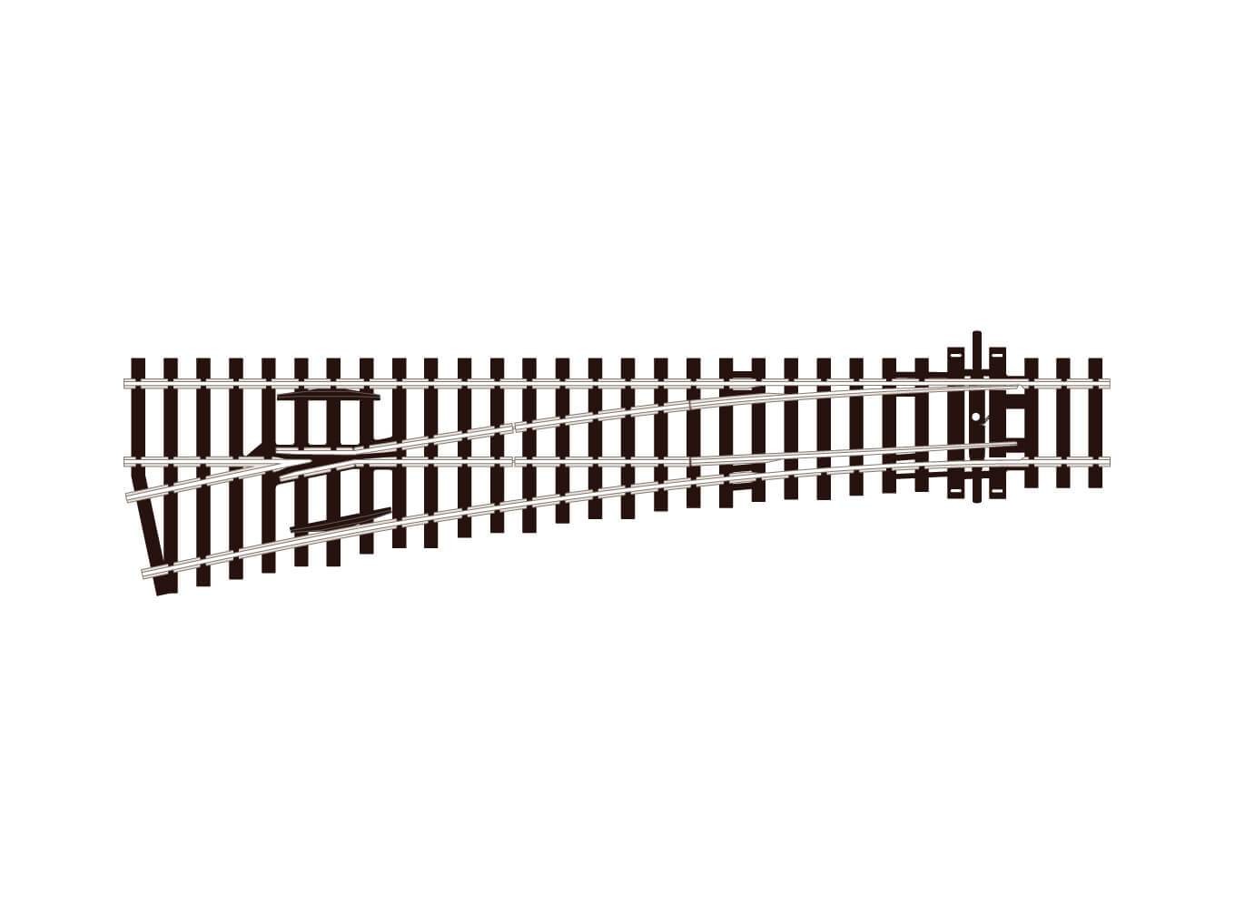 Peco SL-96 HO Scale Code 100 Medium Radius Turnout - Streamline