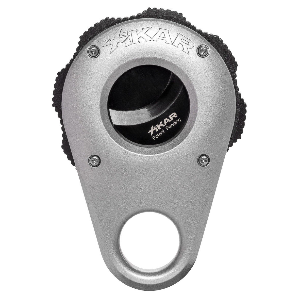 Xikar Revolution Rotary Action Steel Cigar Cutter Power Assisted Cutting -Silver