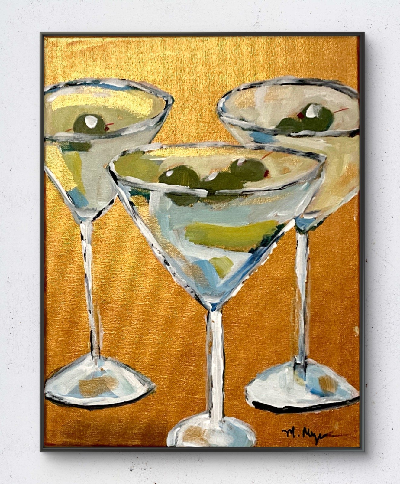Mary Myers Original Abstract Acrylic Painting 11x14 Canvas OOAK Contemporary Art
