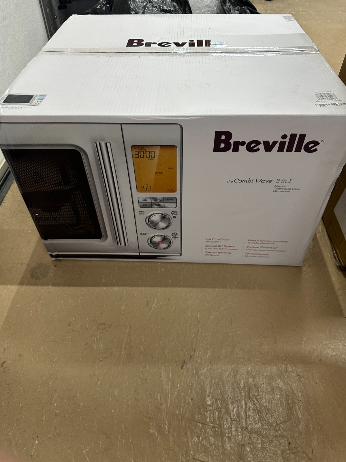 Breville BM0870BSS Combi Wave 3-in-1 Convection Oven Stainless New