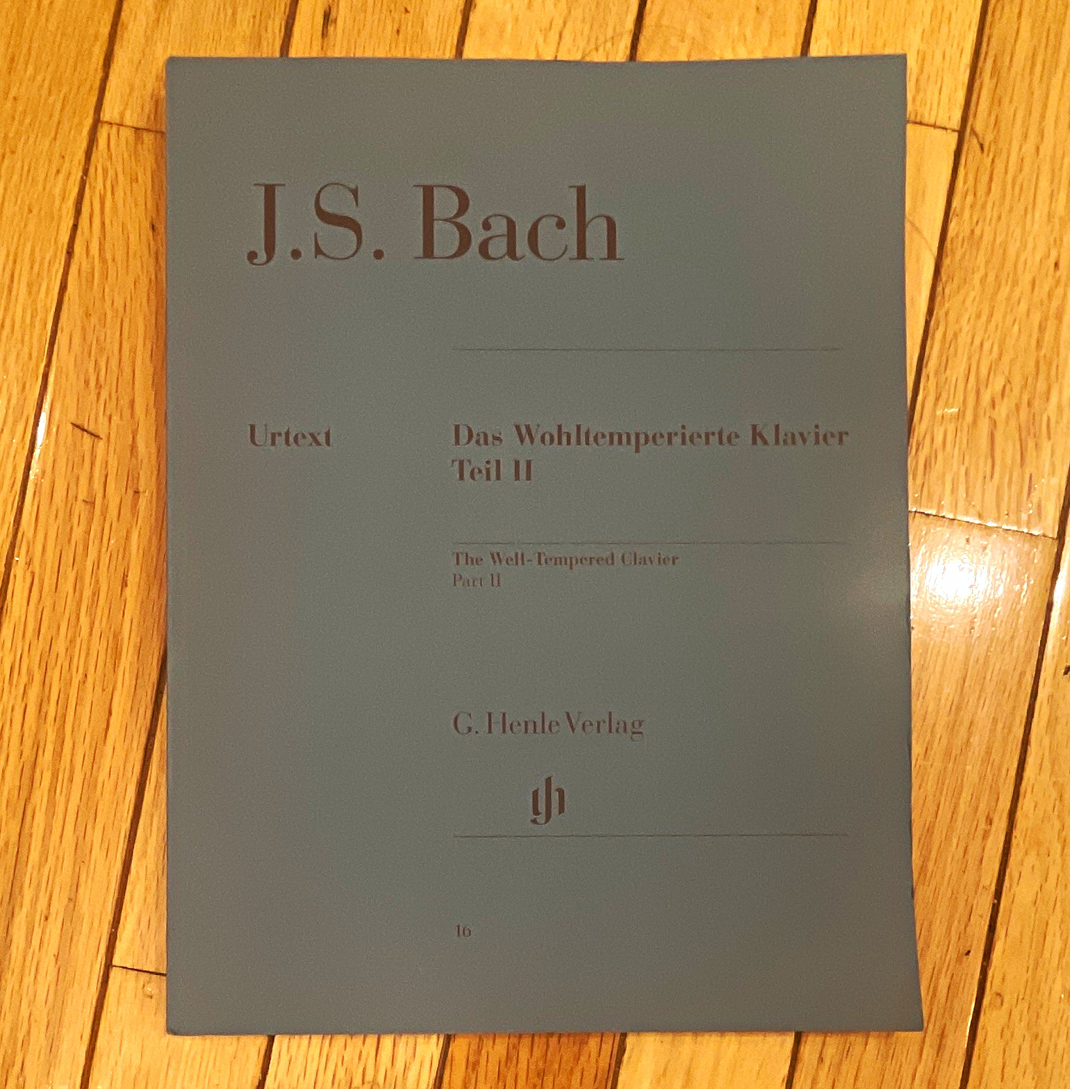 G. Henle Verlag J.S. Bach Wohltemperierte Klavier Teil II Urtext Piano