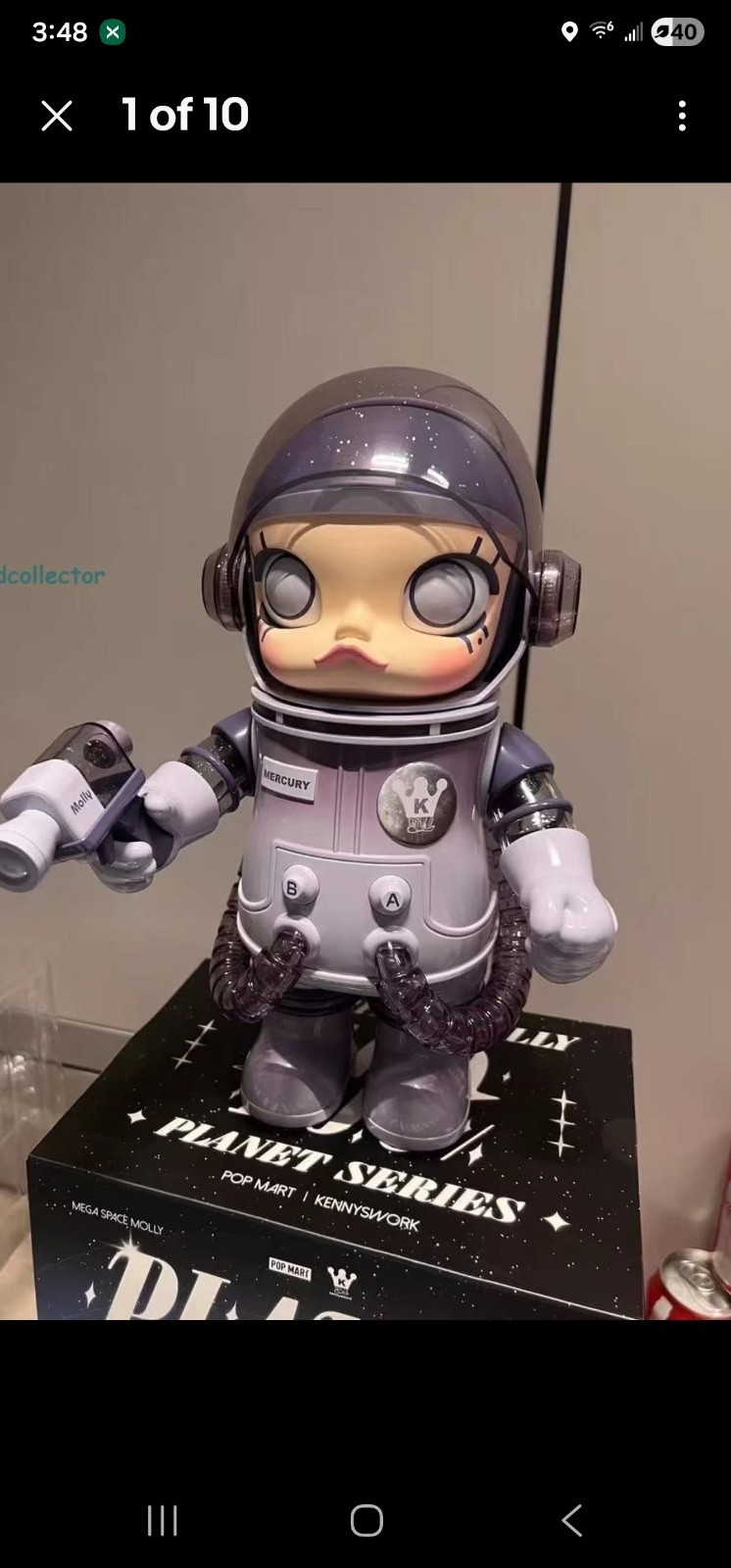 Mega Space Molly 400% Planet Series Blind Box Confirmed Figure - Mercury
