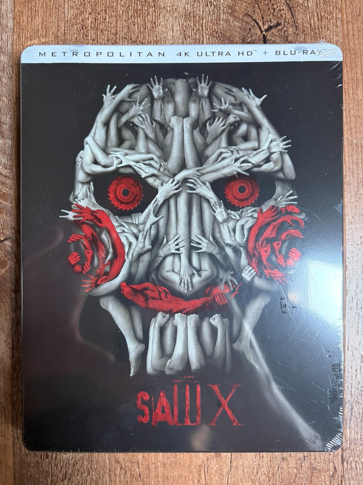 SAW X 10 w. Steelbook (4K UHD + Blu-ray, 2023, EU Import, Region Free) *NEW*