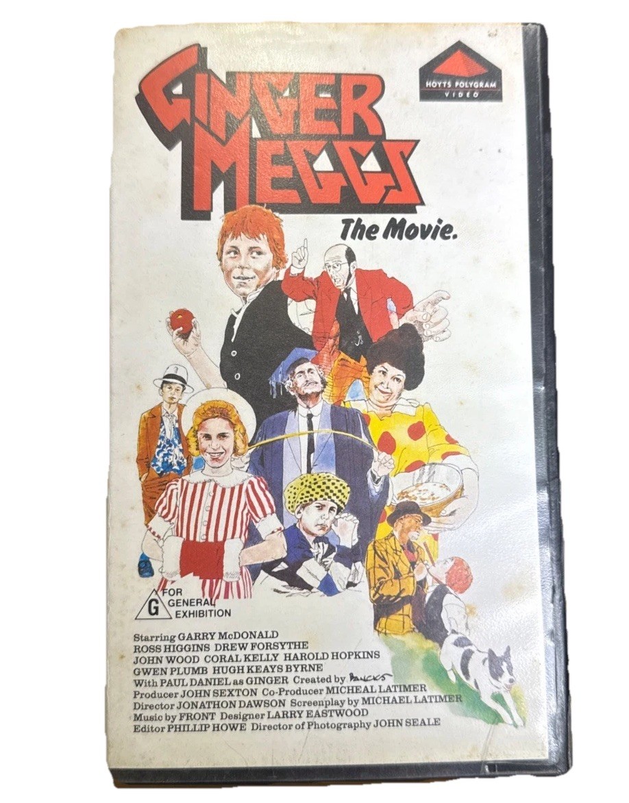 Ginger Meggs-The Movie VHS 1982 Rare Collectable Vintage UNTESTED