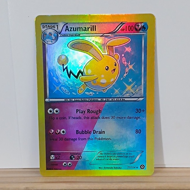 The Pokémon Company Azumarill 77/114 XY Steam Siege Reverse Holo Uncommon The Pokémon Company Azumarill 77/114 XY Steam Siege Reverse Holo Uncommon