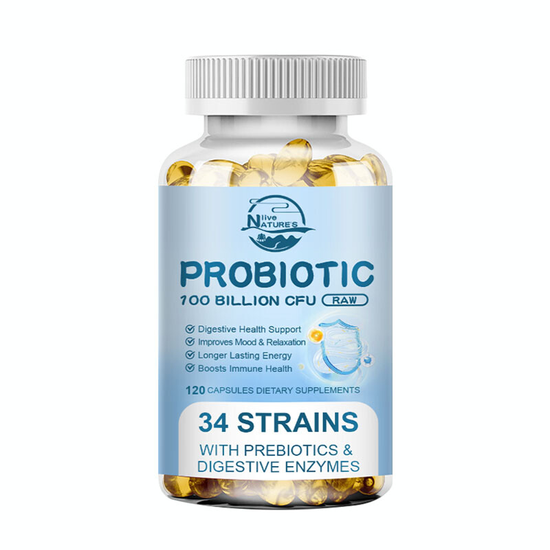 Probiotics 100 Billion CFU Potency Digestive Immune Health 120 Capsules DIGESTIV