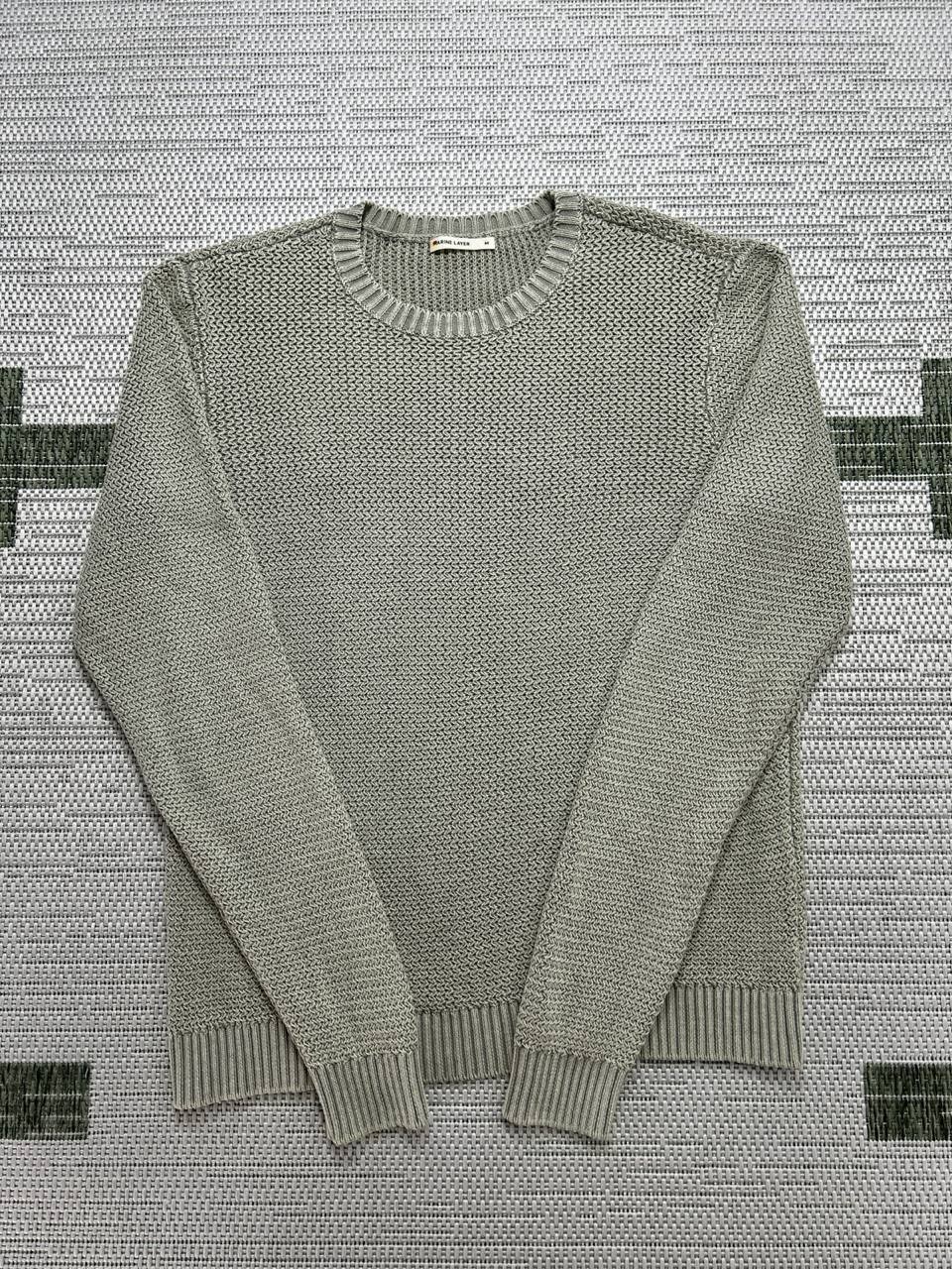 Marine Layer Sweater Mens Medium Green Cotton Knit Pullover 