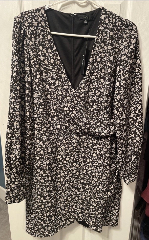 Lulus Awaken My Love Black Long Sleeve Dress Size XL NEW WITH TAGS Lulus Awaken My Love Black Long Sleeve Dress Size XL NEW WITH TAGS