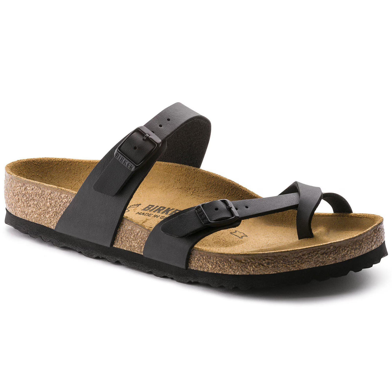 Birkenstock Mayari Black Birko-Flor Women's Sandals – Regular Fit Sizes 37–41