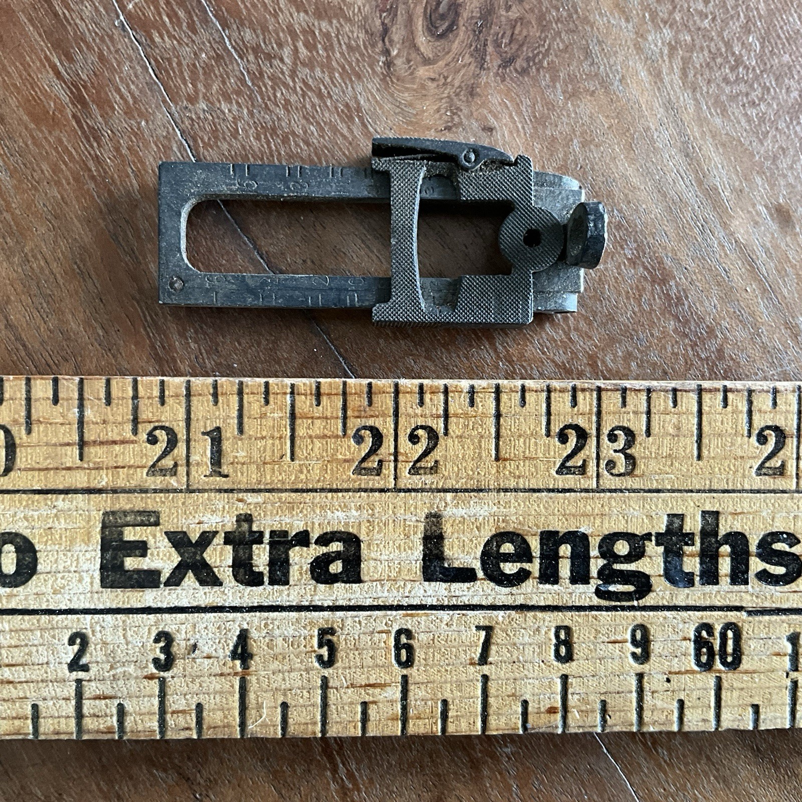 Vintage Military Rear Sight Adjustable Elevation Sniper Vintage Military Rear Sight Adjustable Elevation Sniper