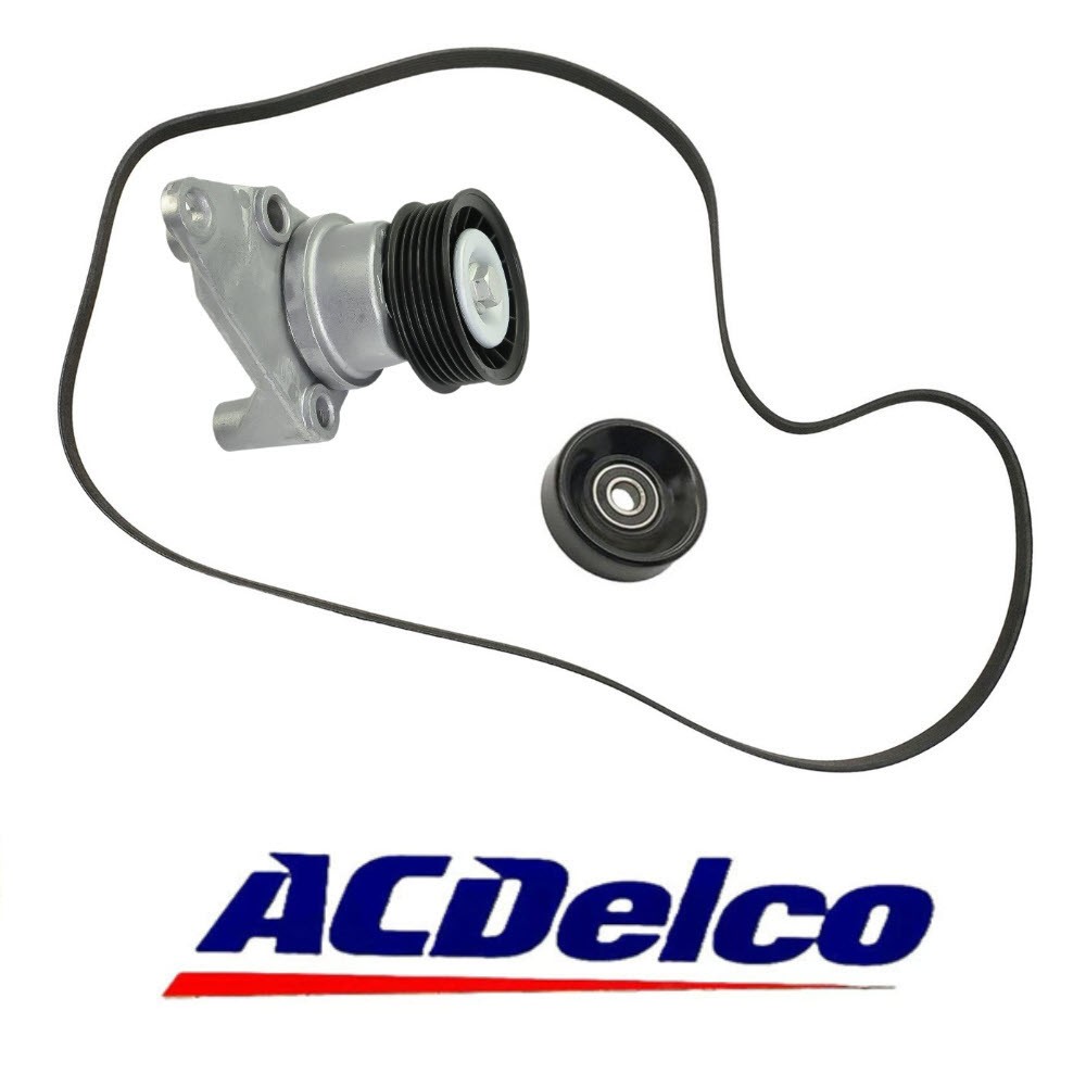 Serpentine Belt Tensioner Pulley Kit for Chevy Silverado GMC Sierra Yukon XL