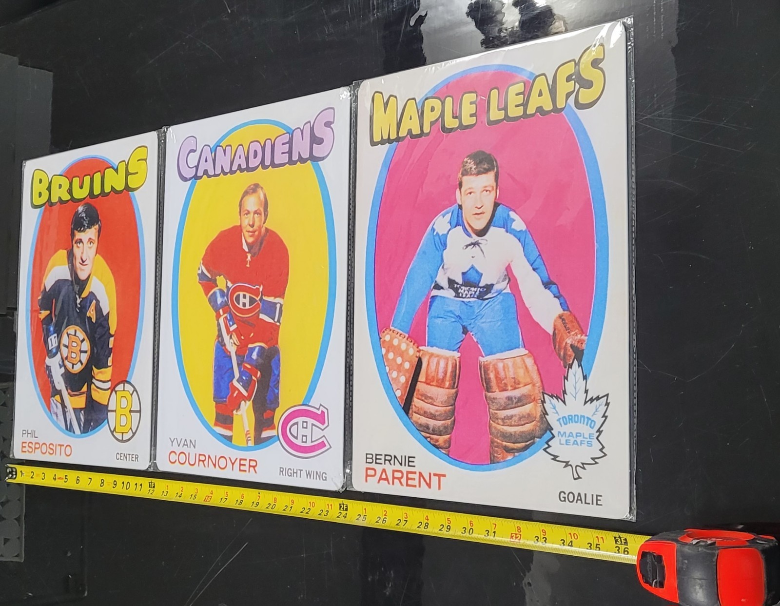 Wall Art - 1971-72 O-Pee-Chee OPC Hockey - Set of Three - 12\