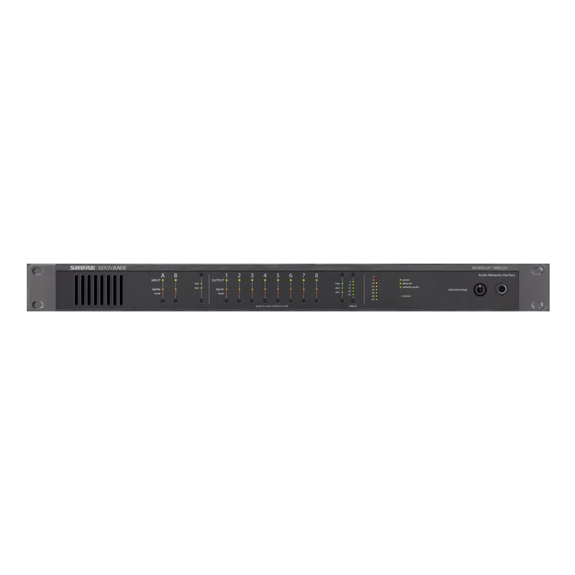 Shure MXWANI8 8 Channel Audio Network Interface Shure MXWANI8 8 Channel Audio Network Interface