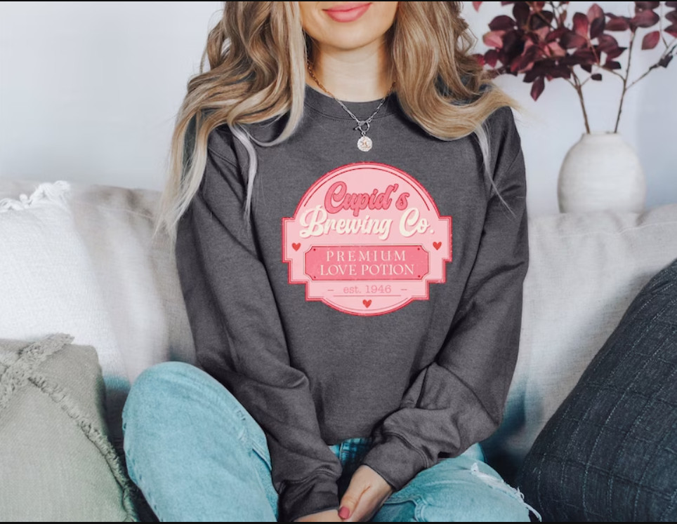 Cupid\'s Brewing Co Dart Grey 3D SWEATER Mother Day Gift Best Price Us Size