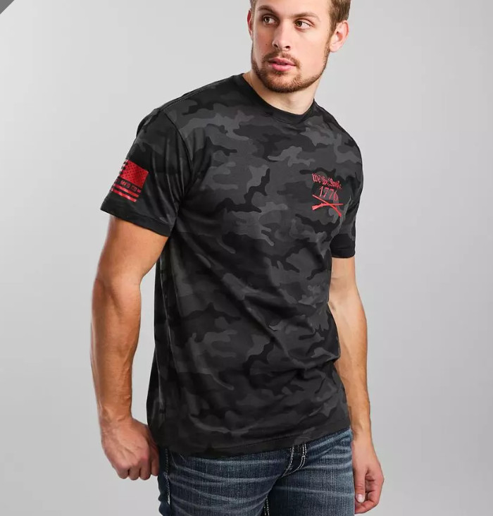 New Men\'s Howitzer We Will Defend Camo Military Grunt Patriot T-Shirt Tee S-4XL New Men\'s Howitzer We Will Defend Camo Military Grunt Patriot T-Shirt Tee S-4XL
