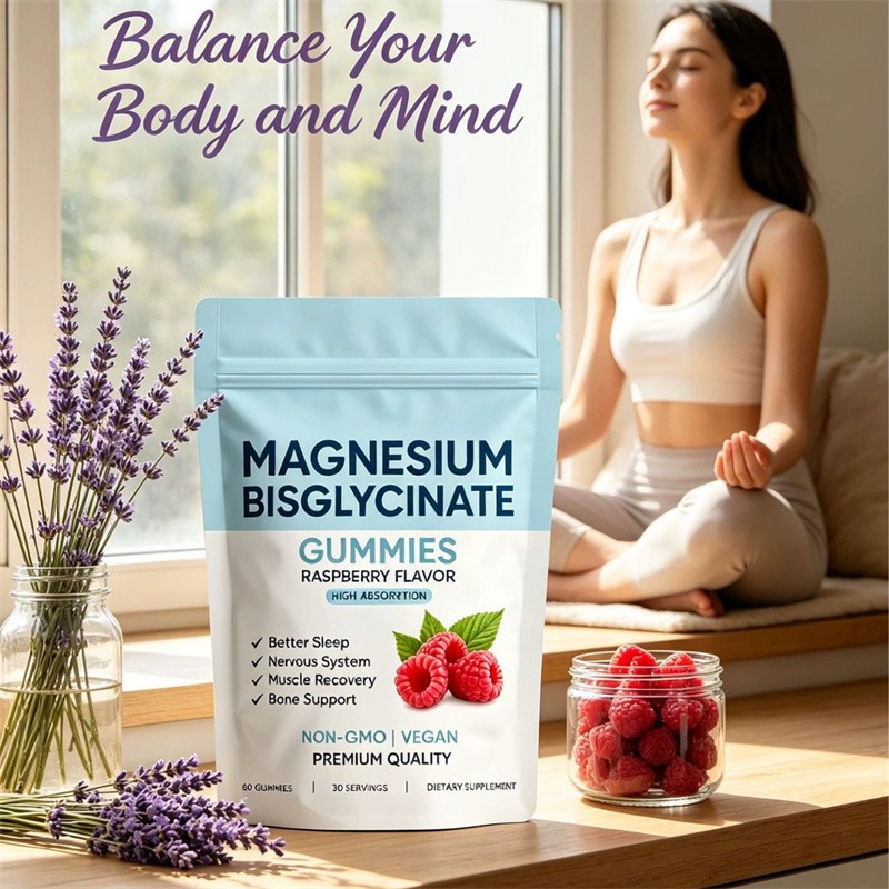 Spnutrition Magnesium Bisglycinate Gummies, with 400Mg Magnesium Bisglycinate Ch