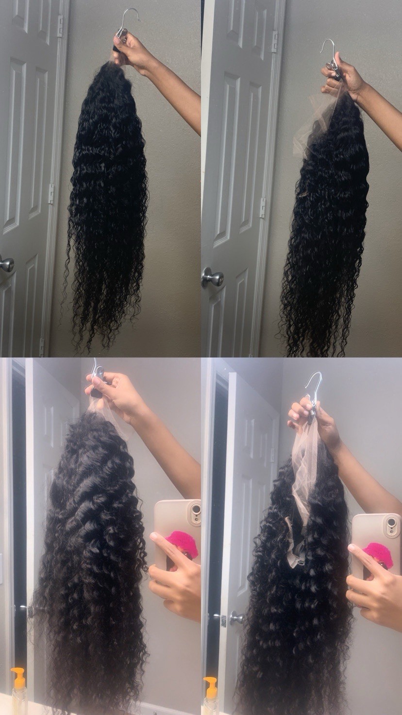 Deep wave 28’ Lace Front Wig 13x6 hd lace human hair