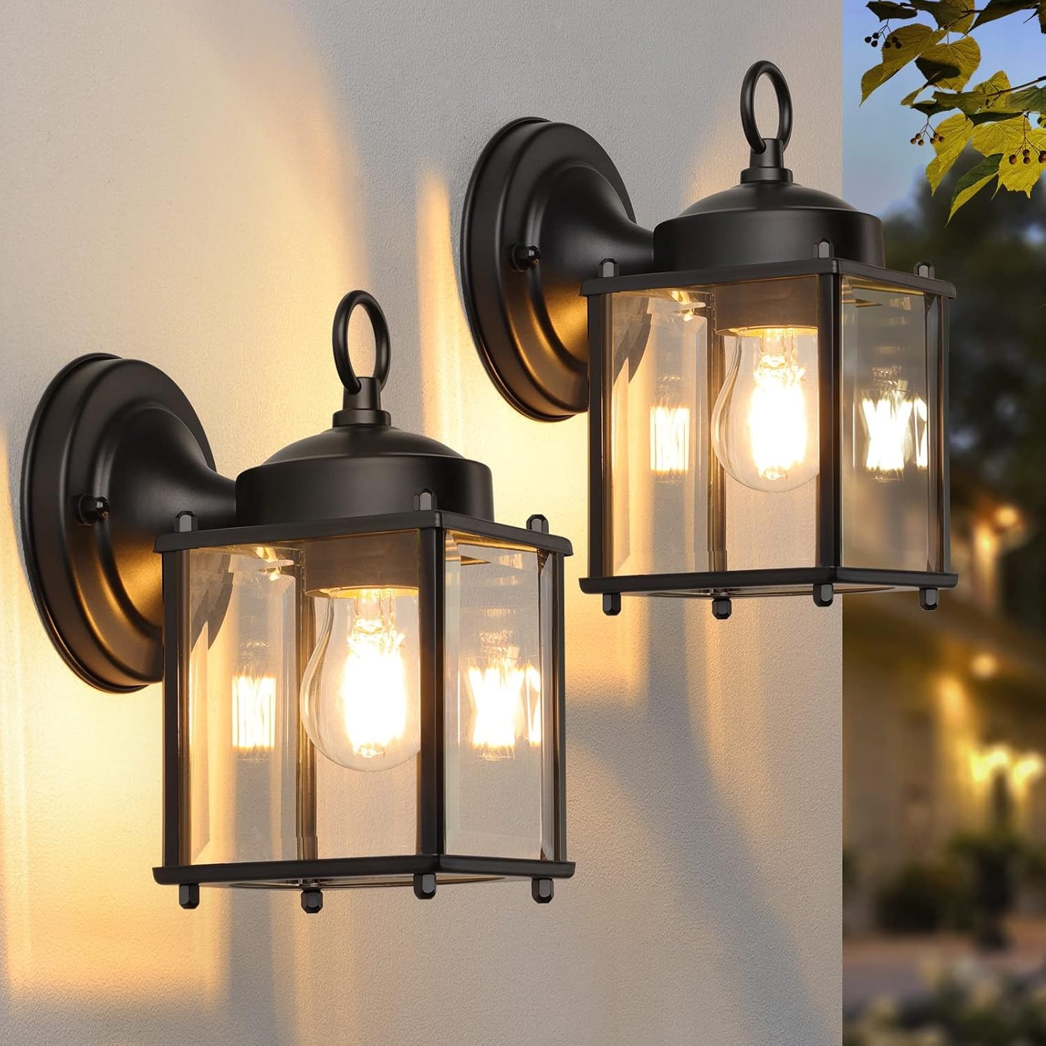 2 pack Outdoor Wall Lantern Exterior Waterproof Wall Sconce Light Fixtures 2 pack Outdoor Wall Lantern Exterior Waterproof Wall Sconce Light Fixtures