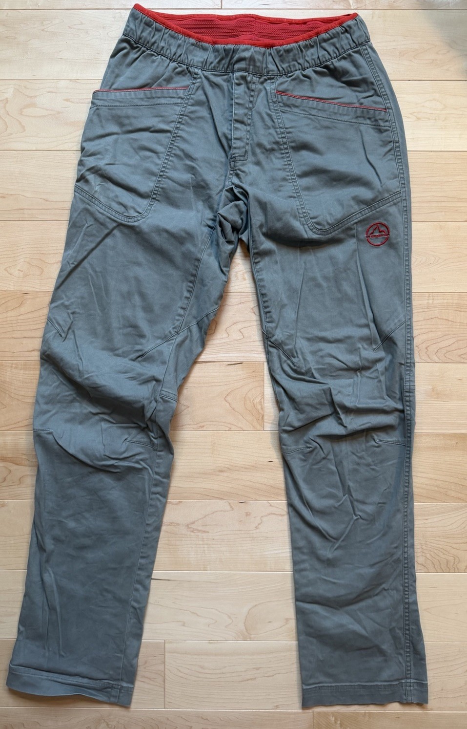 La Sportiva Captain Pant Mens M SAMPLE H61 Citronelle Brick Climbing Pants