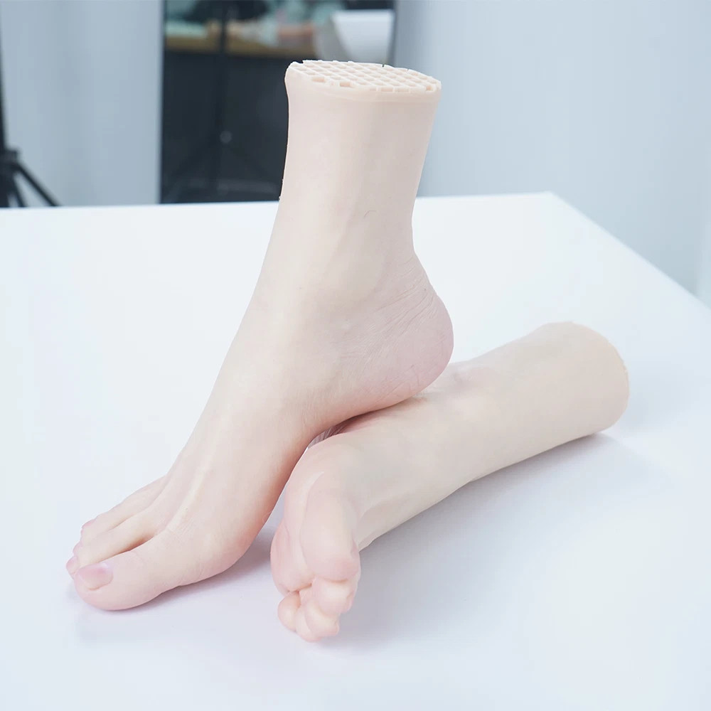 Realistic Silicone Mannequin Foot Female Feet Model Right Left Mannequin Display
