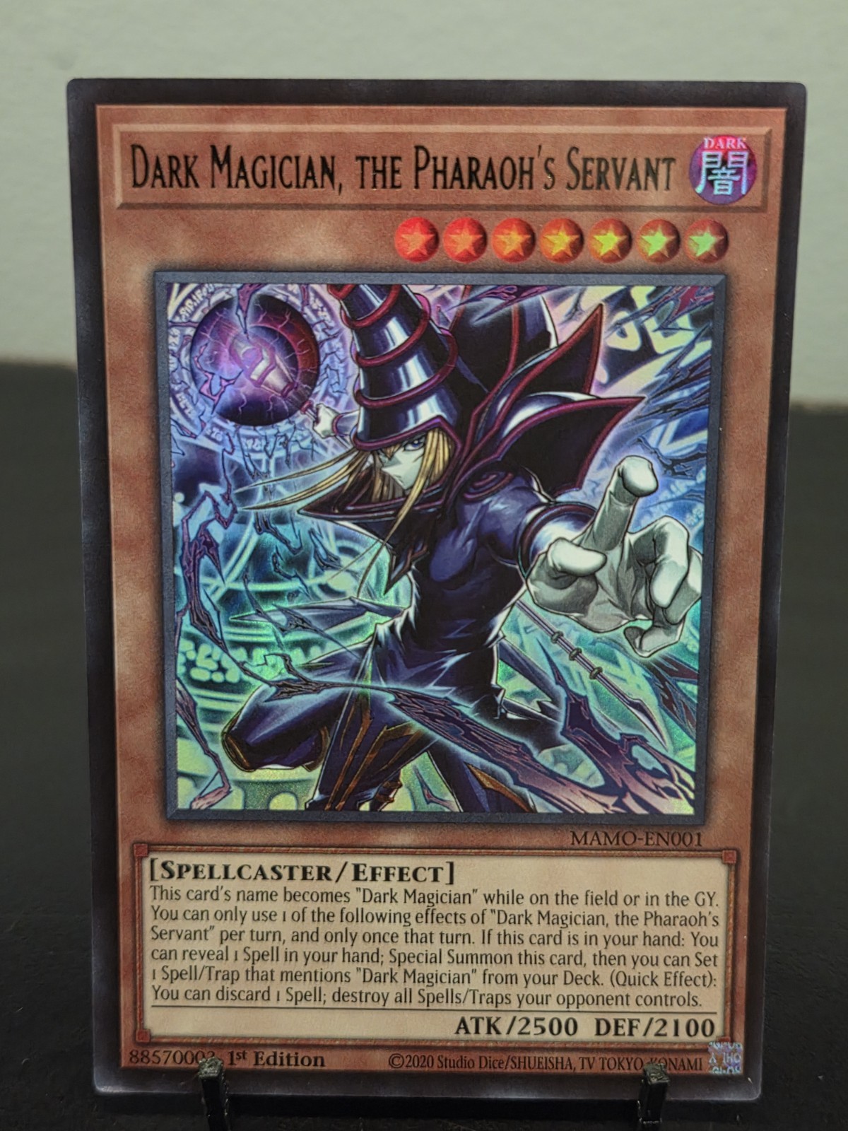 Dark Magician, the Pharaoh's Servant MAMO-EN001 Magnificent Monsters 1st Edition