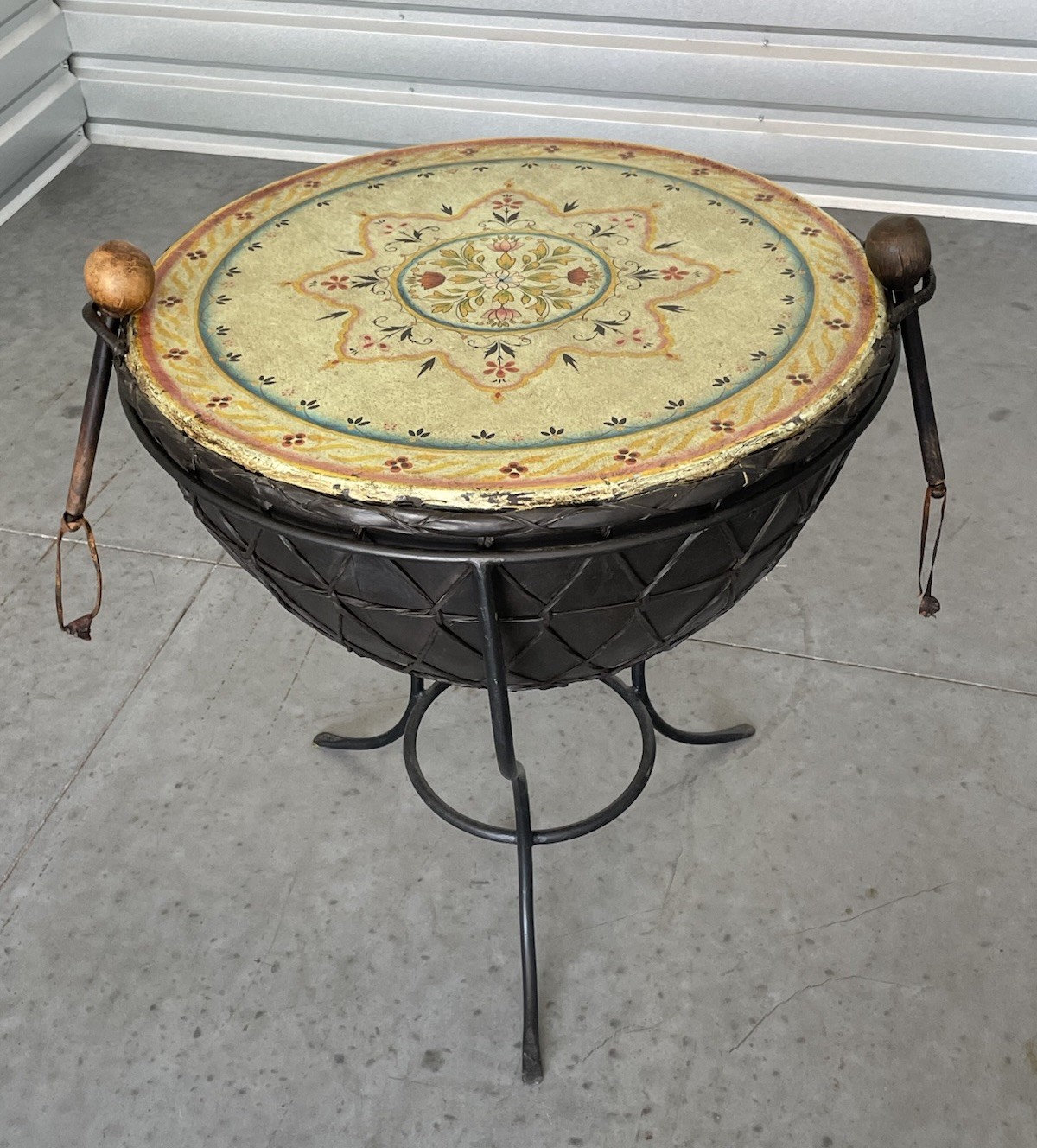 Vintage Ghana / Akan Style Kettle Drum - Great Sound - Roughly 30” Diameter