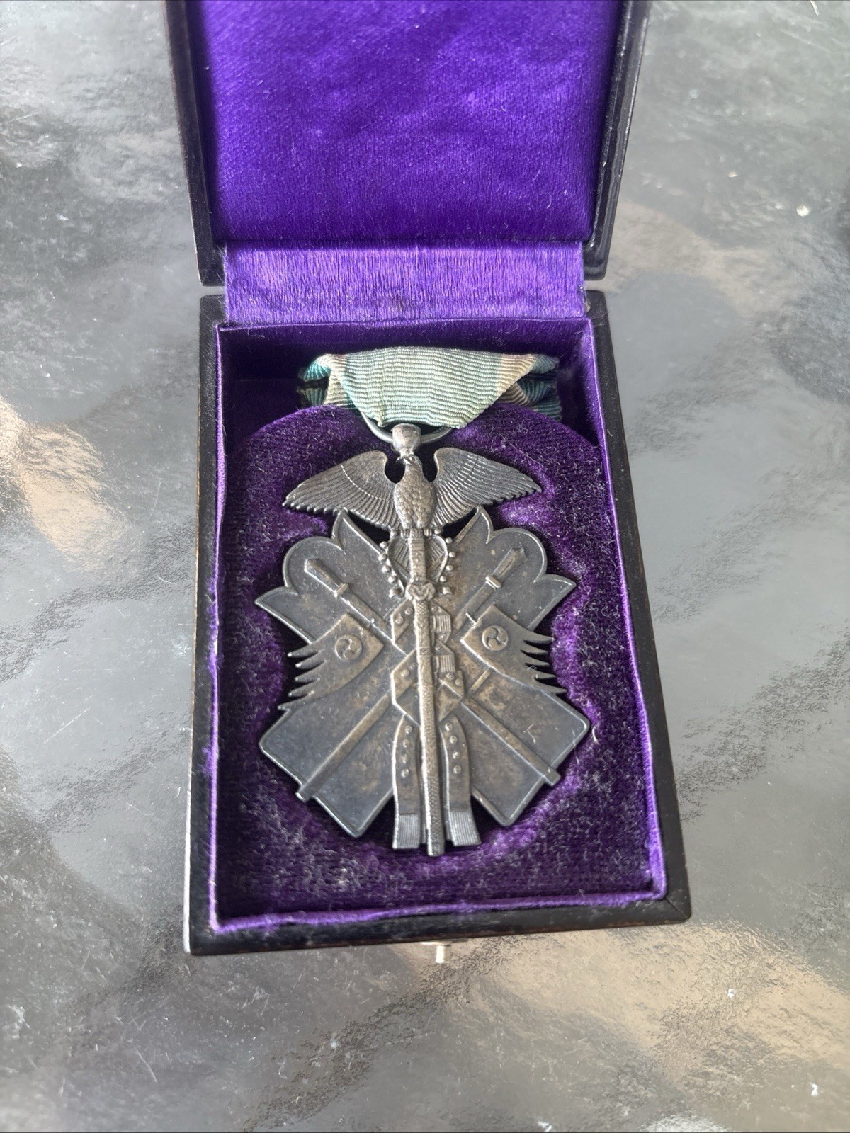 Original Late Meiji Era Japanese Order of the Golden Kite 7th Class Antique