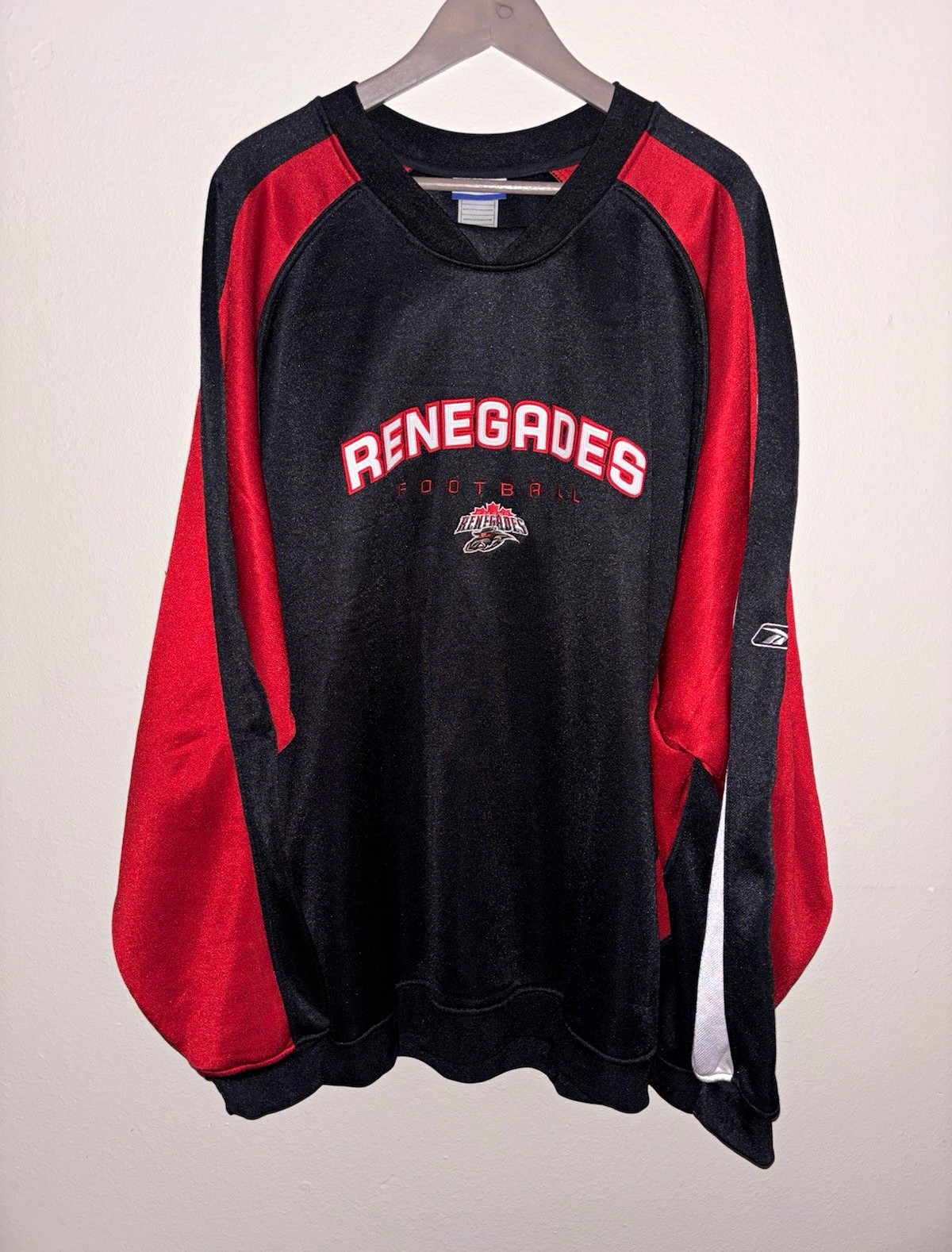cfl vintage Reebok ottawa renegades football jacket sweater crew neck coat XXXL