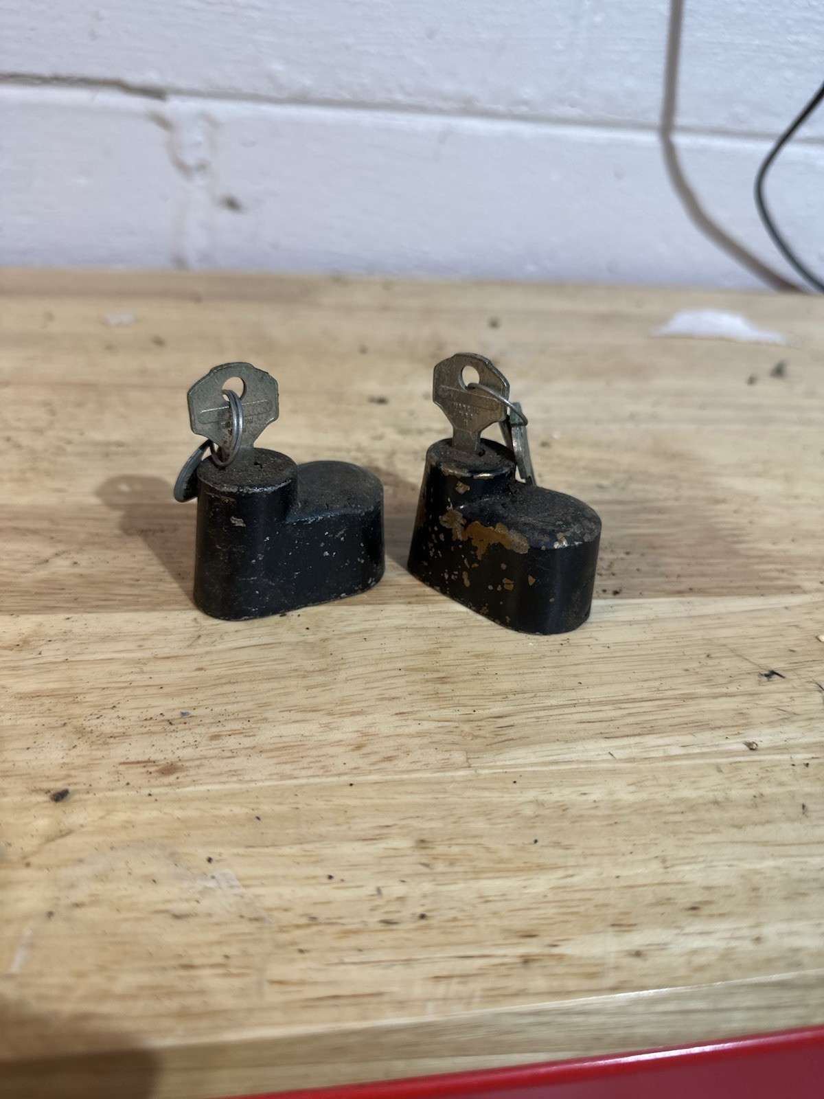 Vintage Hurd Spare Tire Locks With Keys