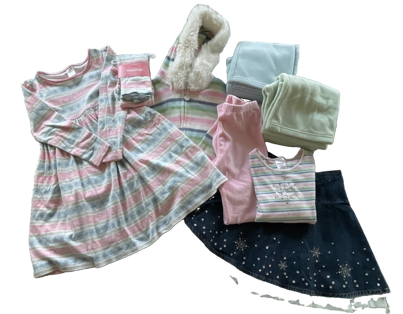 Vtg Gymboree Girls SNOW PRINCESS 2007 8 pc Mega Set Size 7 and 8