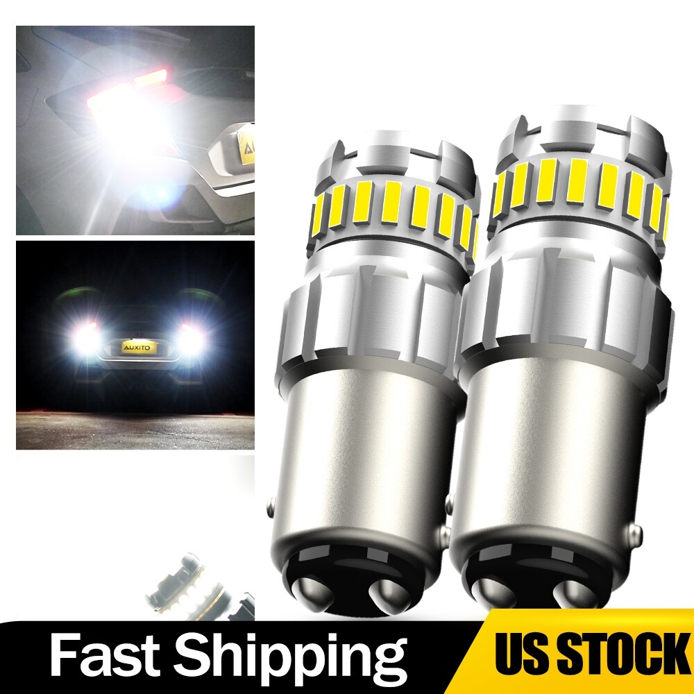 2/4X AUXITO 1157 LED Bulb White Plug & Play For Backup Reverse Signal Light P
