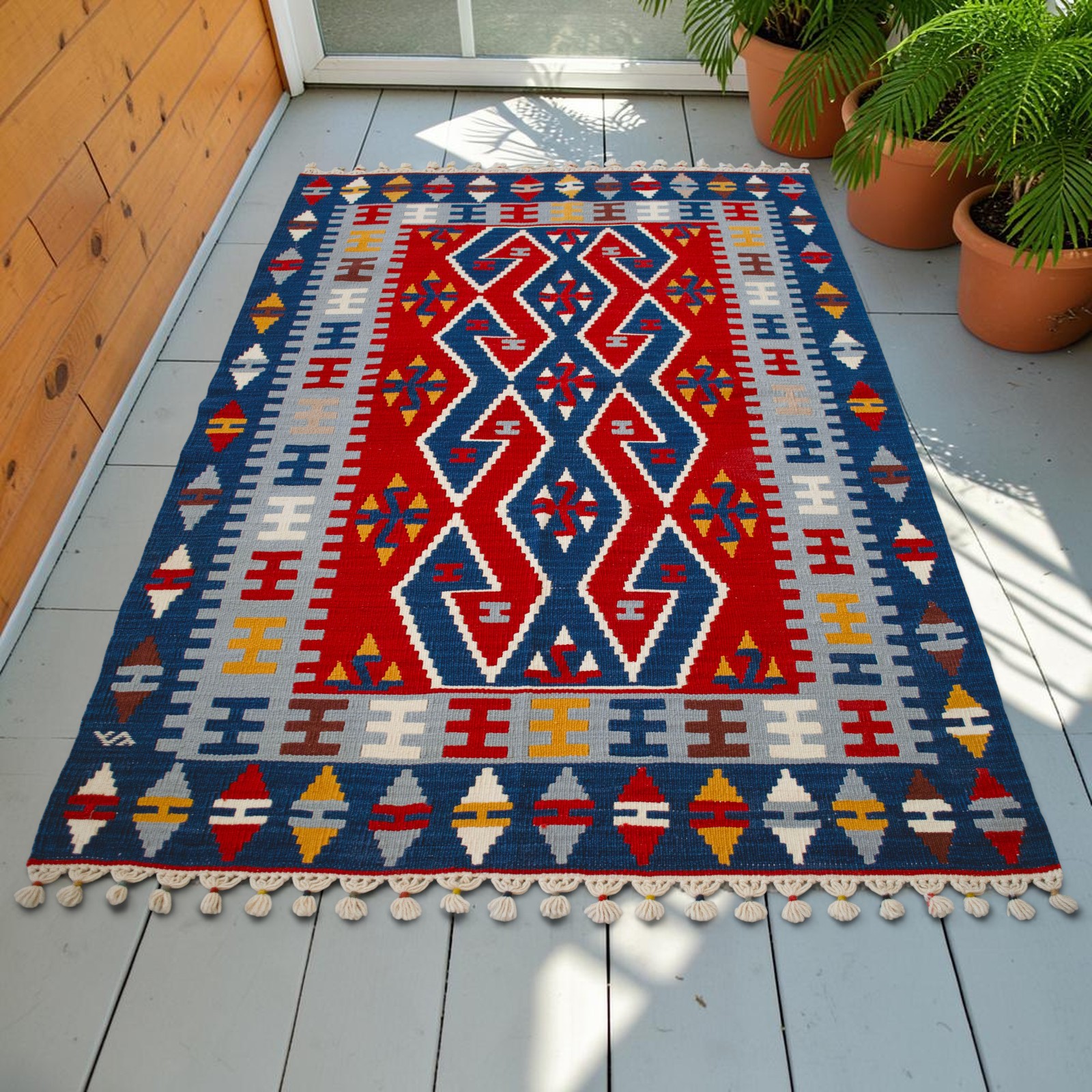 4x6 ft Vintage Turkish Rug Kilim Hand Woven Area Rug Home Decor New Home Gift