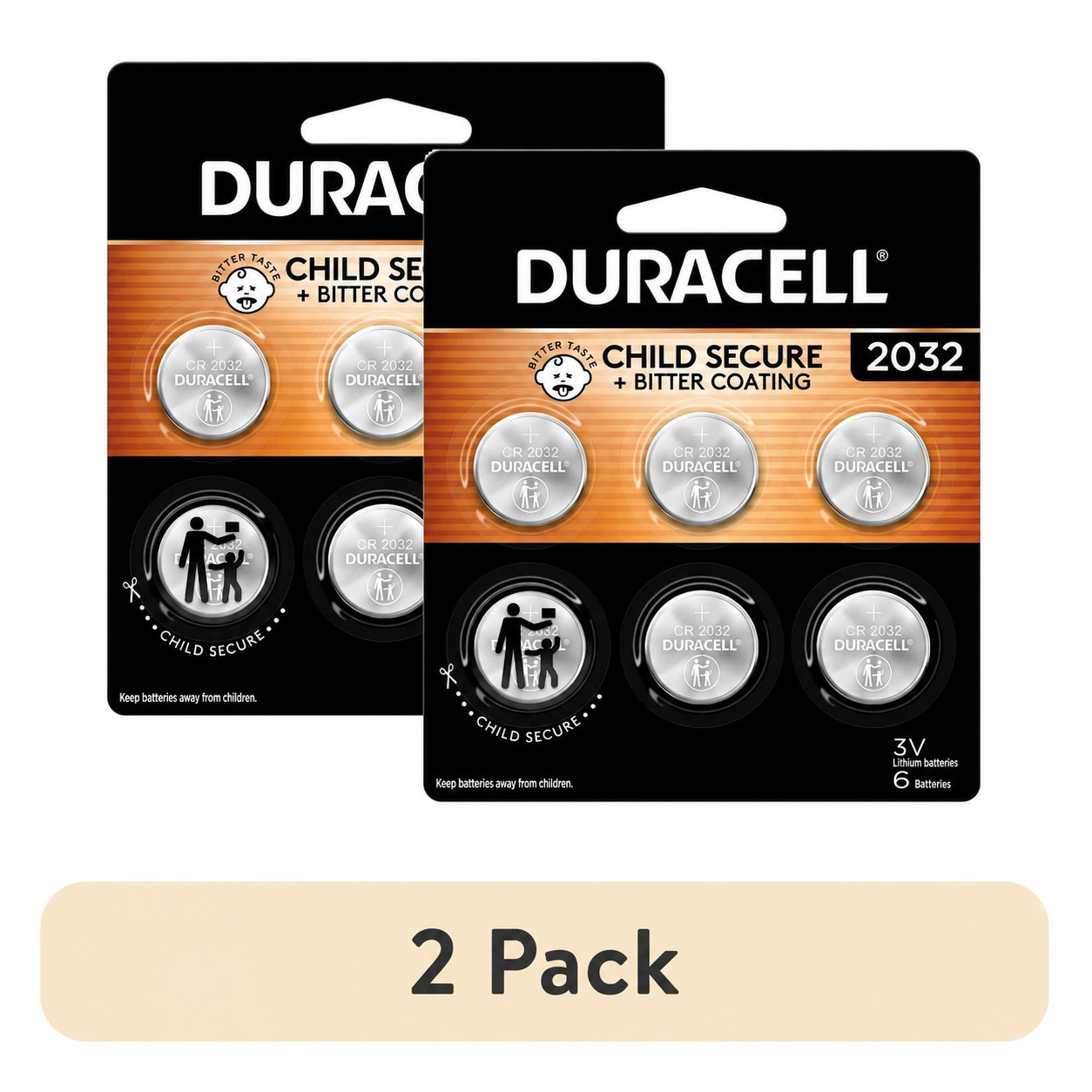 2 Pack of 6 Duracell CR Lithium Coin Button Cell Battery 6 Pack Exp. Jan 2032 2 Pack of 6 Duracell CR Lithium Coin Button Cell Battery 6 Pack Exp. Jan 2032