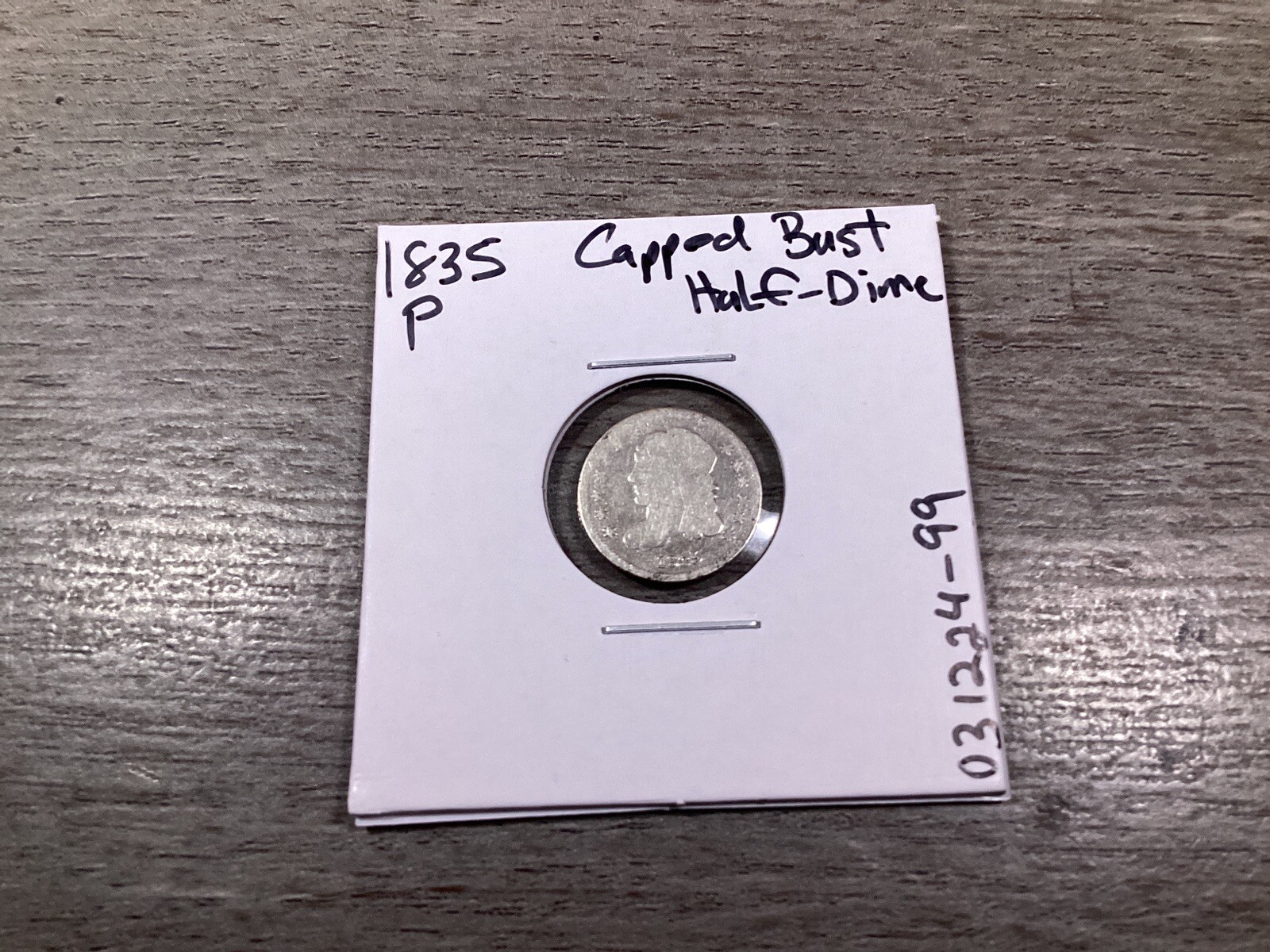 1835 Capped Bust 89% Silver Half-Dime 190 Year Old 031224 99ae