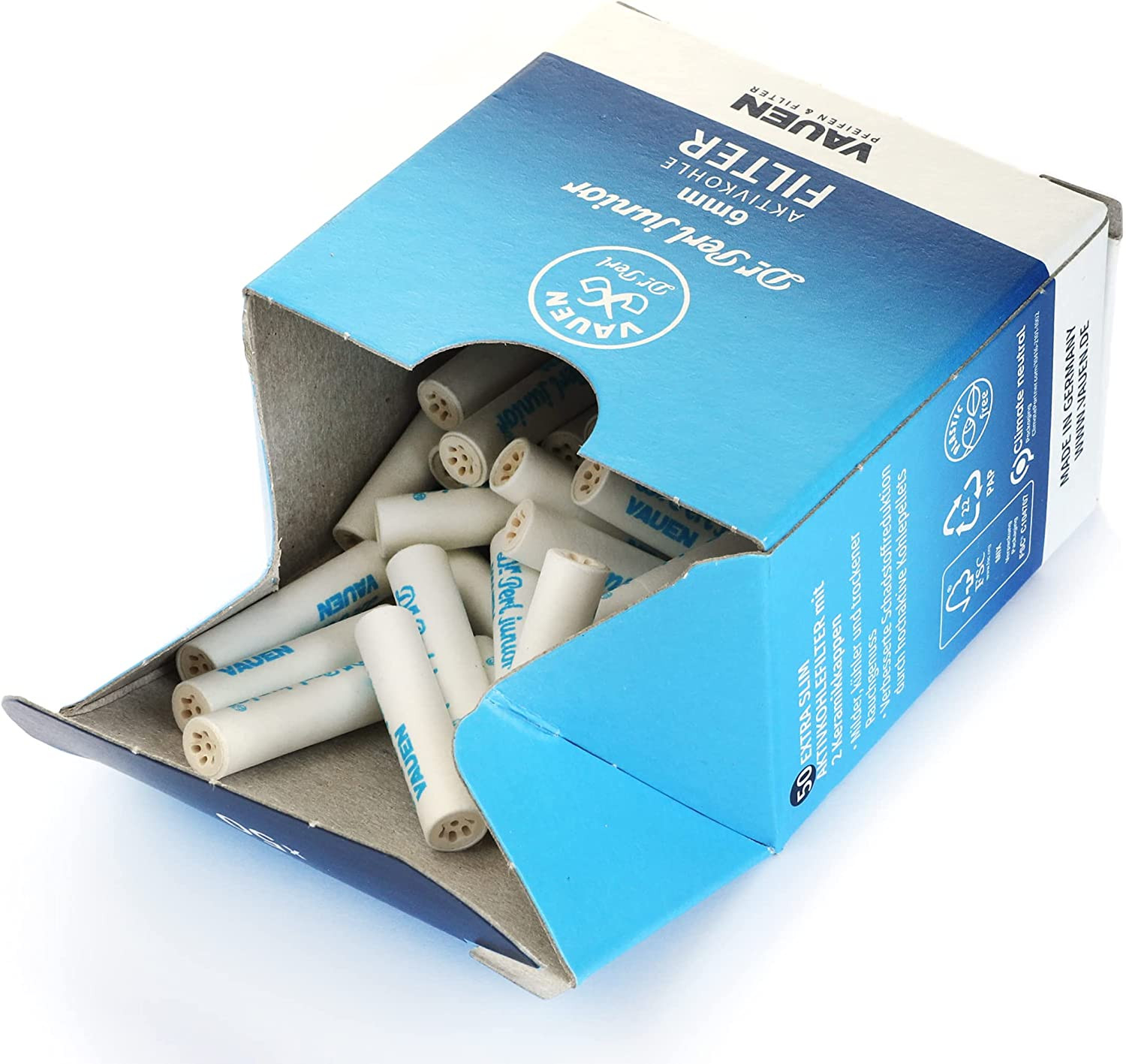 Dr. Perl Jufifty 6Mm Activated Charcoal Filters X 50