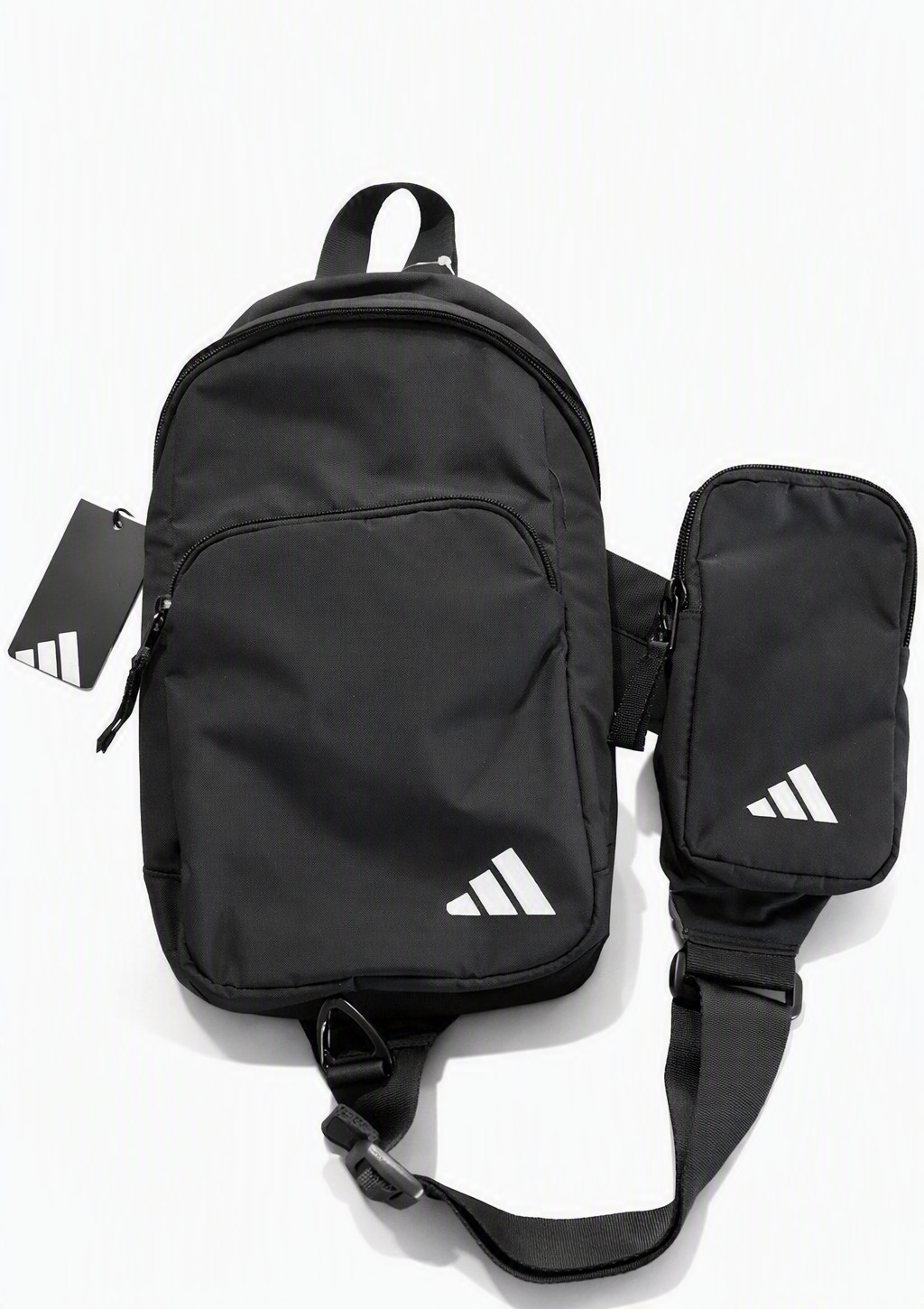 New Adidas Essentials 2 Sling Bag Bolso Bandolera Negro Unisex Mochila Casual