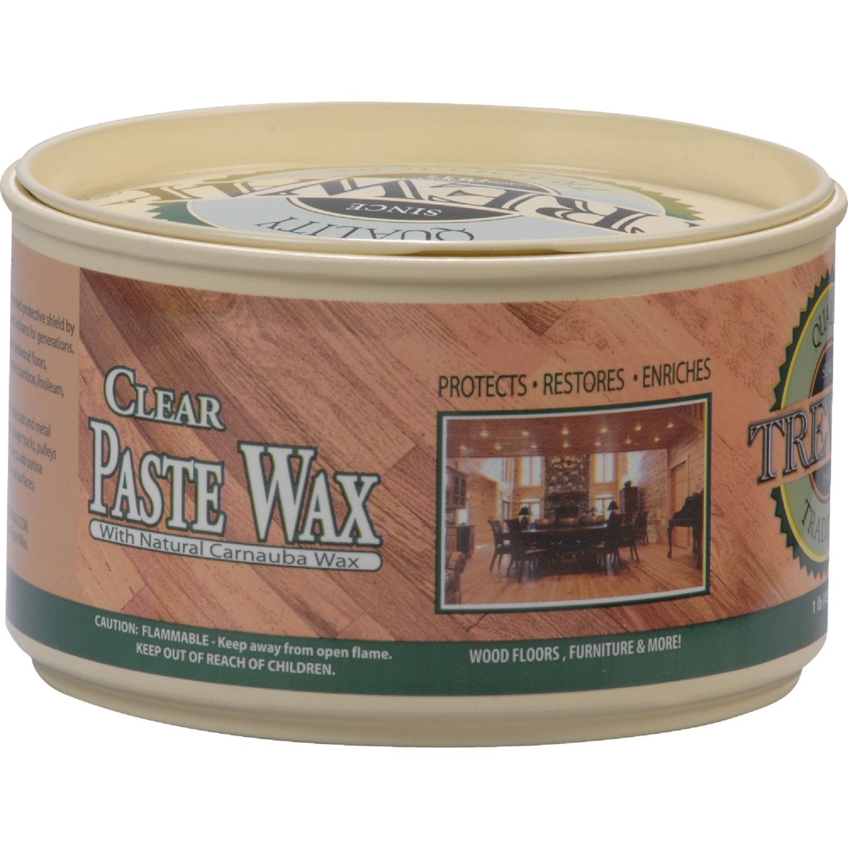 Trewax 12.35 Oz. Clear Paste Wax 887101016 Pack of 12 Trewax 887101016