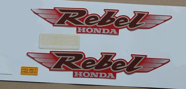 Honda Rebel CMX 250 Custom Original Designed Tank Sticker Decals