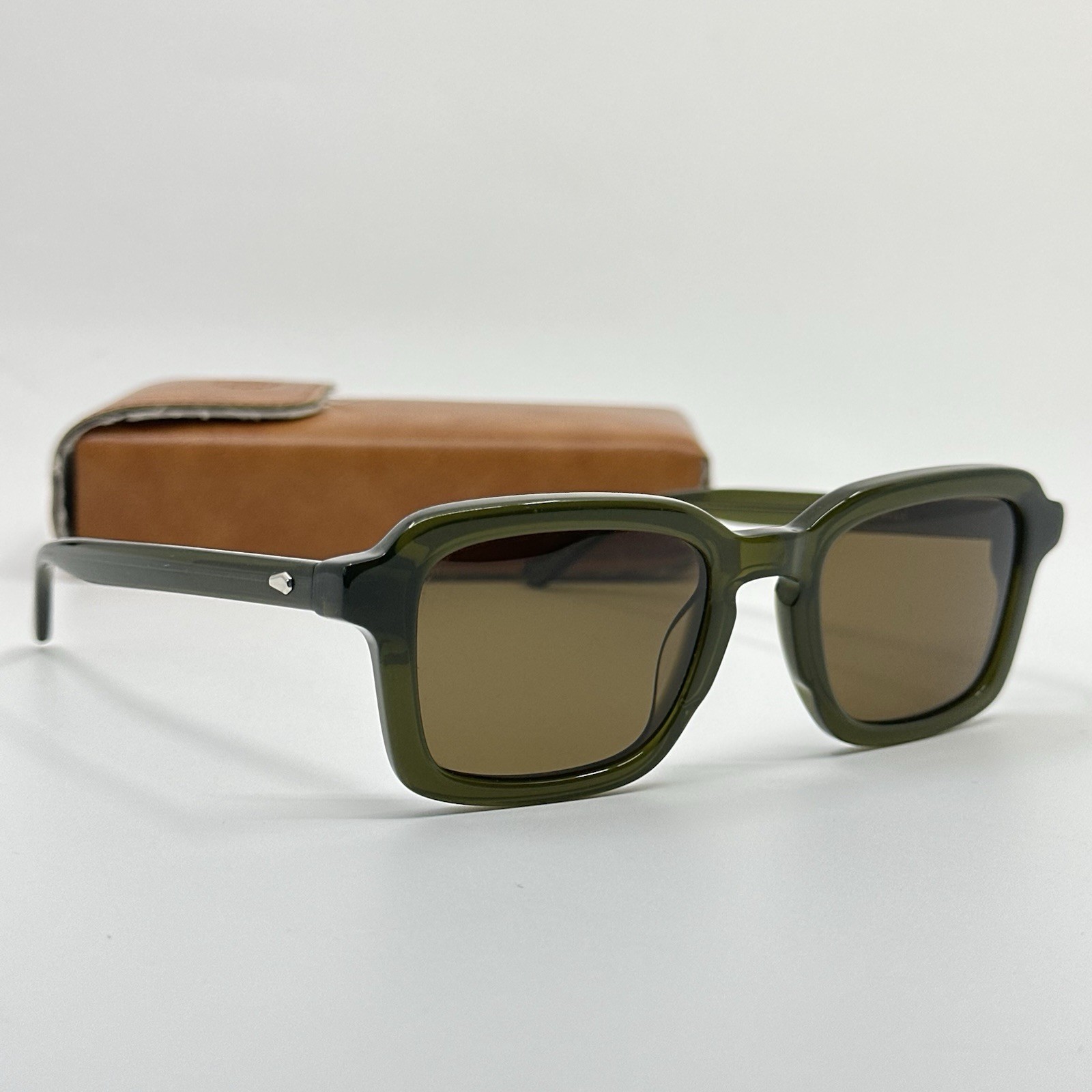 Crap Eyewear The Heavy Tropix Sunglasses Full Rim Polarized Lenses Green Frame