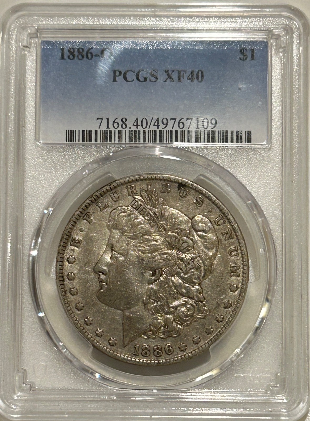 1886 O Morgan Silver Dollar PCGS XF40 Tougher Date Morgan/Nice Original Patina