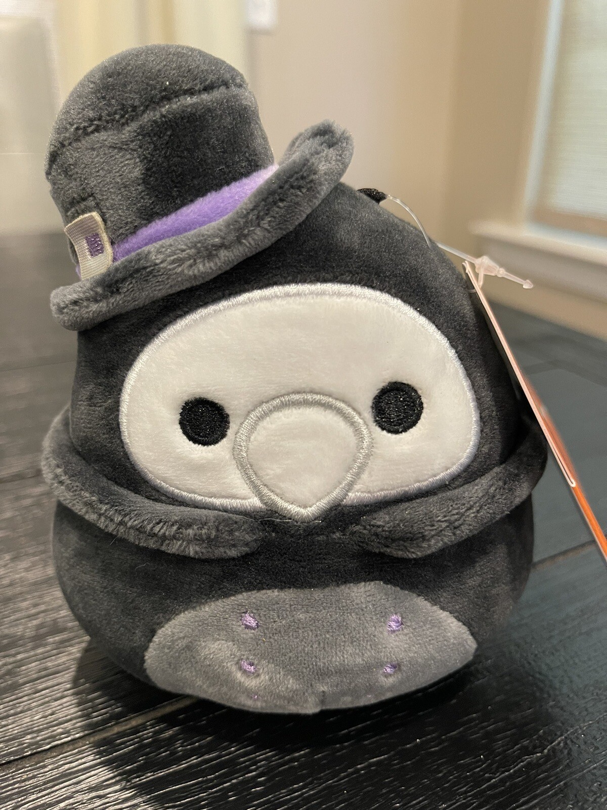 NWT Squishmallow 4.5” ALDRON The Plague Doctor 4-5” Black Halloween Squad 2023