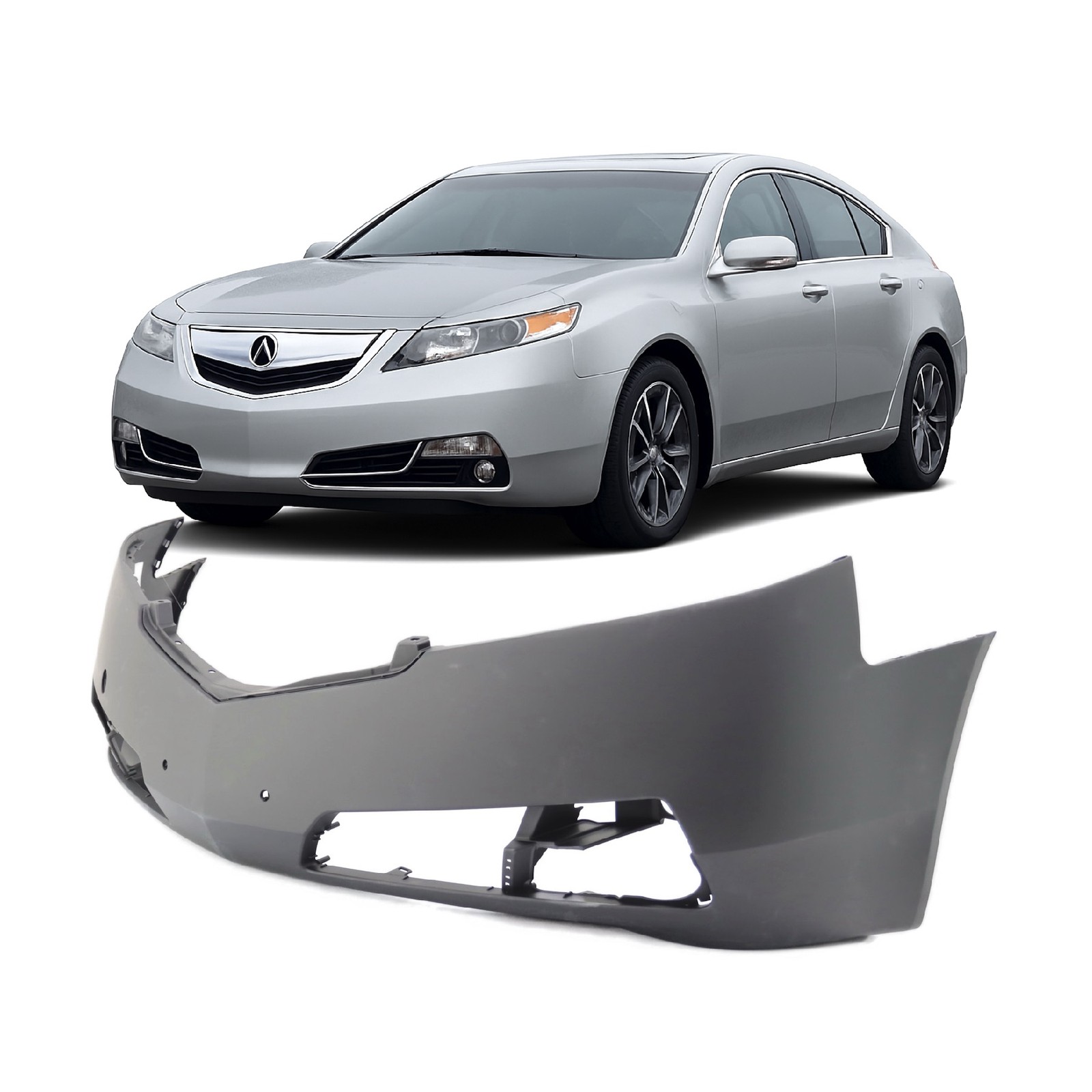 2009-2011 Acura TL Primed Front Bumper Cover AC1000163 04711TK4A90ZZ