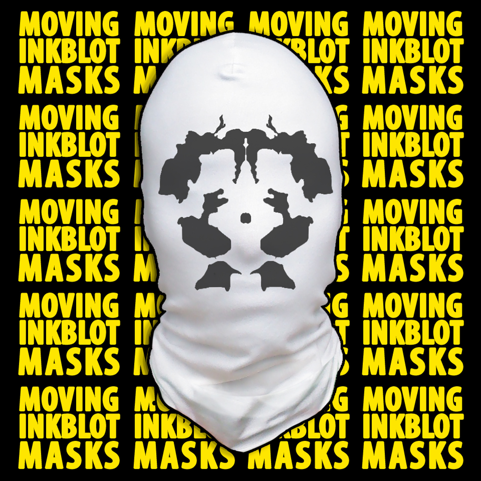 Halloween Costume Rorschach Moving Inkblot Mask - Psychotic KIDS SIZE SMALL