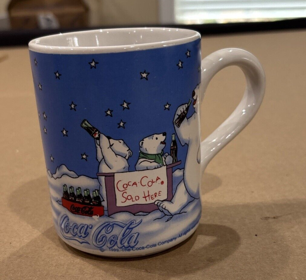 Vtg 1999 Coca Cola Coffee Mug Coke Polar Bear Cup Collectible Tea Classic Drink Vtg 1999 Coca Cola Coffee Mug Coke Polar Bear Cup Collectible Tea Classic Drink