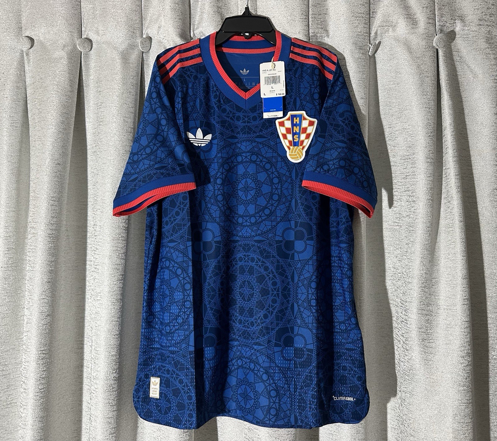 Croatia 26/27 Away Adidas Climacool+ Authentic Jersey Size L NWT KF4671