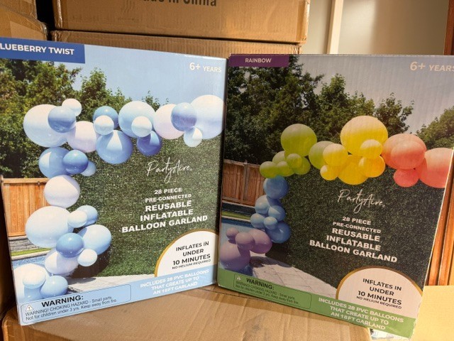 PartyAire 18\' Reusable PVC Balloon Arch-Rainbow or Blueberry Twist PartyAire 18\' Reusable PVC Balloon Arch-Rainbow or Blueberry Twist