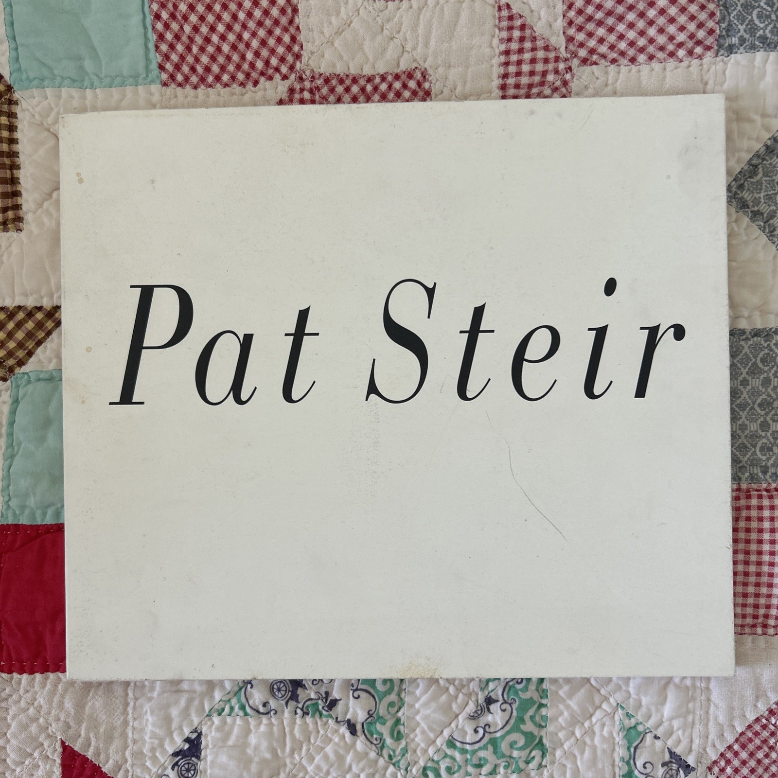 PAT STEIR: WATERFALLS - 1990 Exhibition Catalog w/ Essay Holland Cotter PAT STEIR: WATERFALLS - 1990 Exhibition Catalog w/ Essay Holland Cotter
