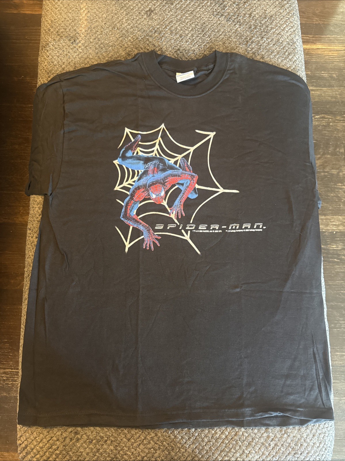 2002 Y2K Spider-Man Movie Promo T-Shirt Men’s XL Kellogg’s Pop Tarts Vtg NWOT