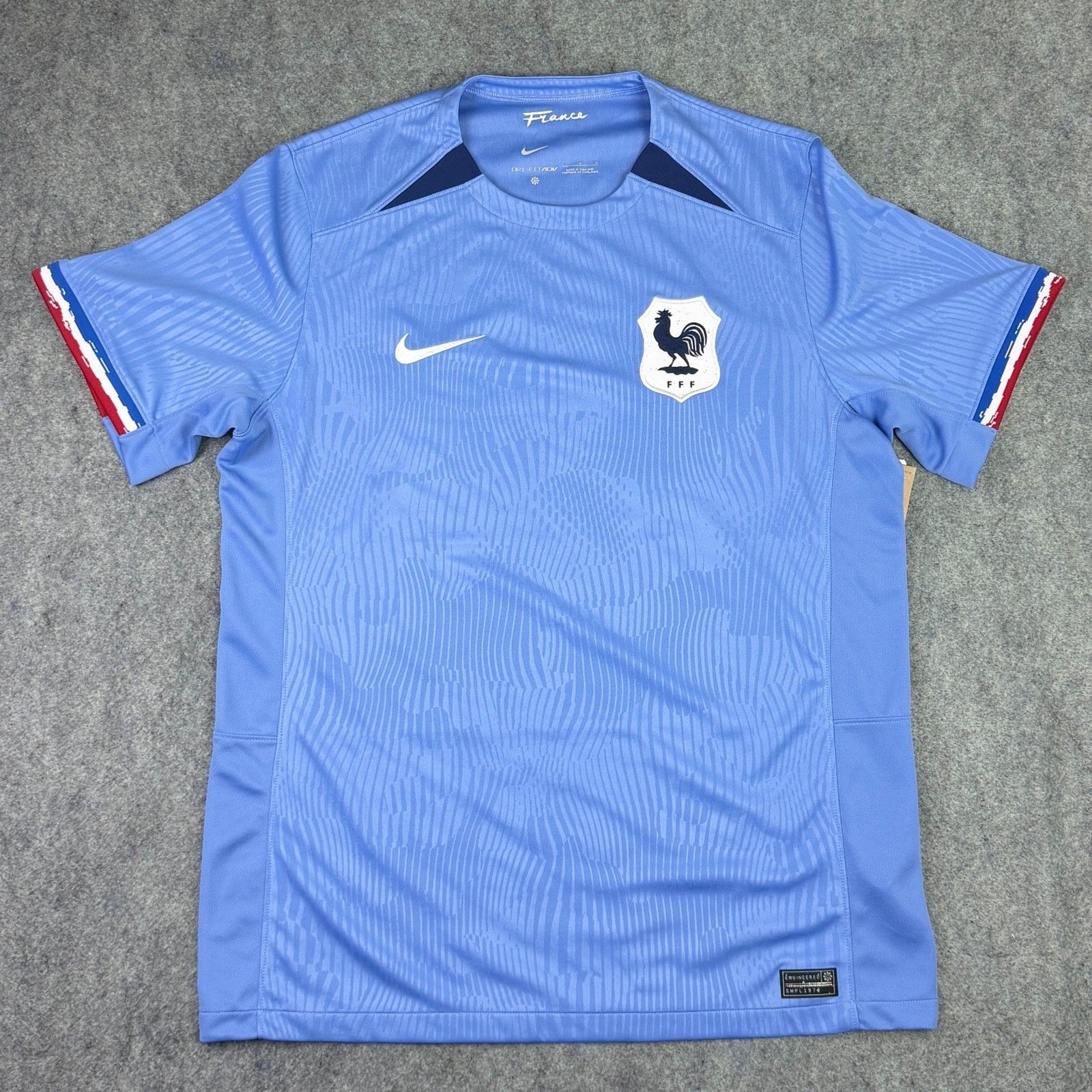 Men\'s Nike France FFF 2023 Stadium Home Jersey Dri-FIT ADV DR3962-450 Sample Men\'s Nike France FFF 2023 Stadium Home Jersey Dri-FIT ADV DR3962-450 Sample
