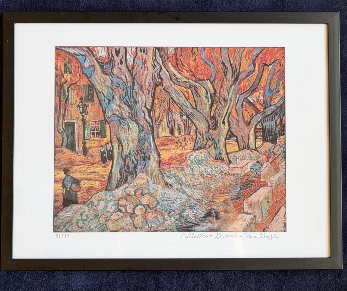 Van Gogh, COA, Blind Stamp, Framed, L/E Lithograph, 9/375, Ready2Hang 